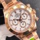 Super Clone Rolex Daytona White Face Rose Gold Watch Noob Factory Best Edition 4130 Movement (2)_th.jpg